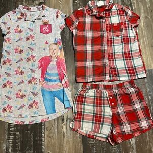 JoJo Siwa Girls' Pajama Set - Pink, Red & White